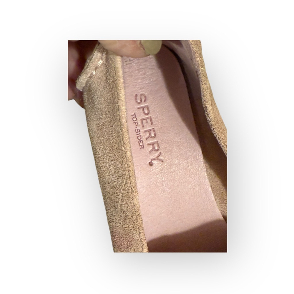Sperry Women’s Suede Driving Loafers Flats Moccasins Light Pink Size 5.5​ - Picture 4 of 11